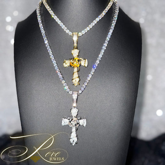 Cross Rose Pendant💎