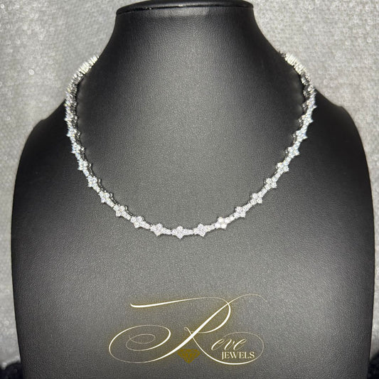 Flower Tennis Necklace 💎