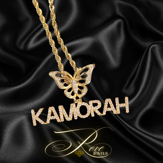 Small Butterfly Name Necklace💎