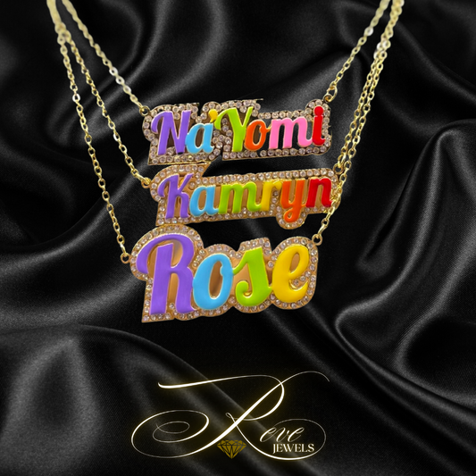 Rainbow Name Necklace 💎
