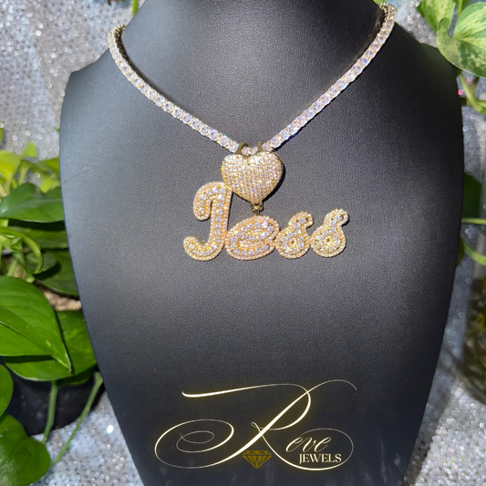 Big Heart Name Necklace💎