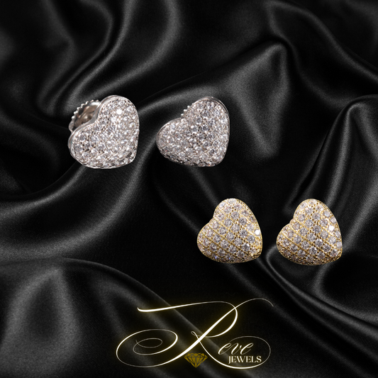 Cluster Heart Earrings💎